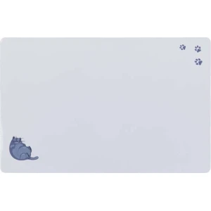 Matskålsunderlägg Fat-Cat/tassar, 44 × 28 cm, grå