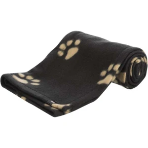 Barney filt, fleece, 150 x 100 cm, svart m tasstryck