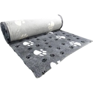 Companion ProFleece grå/svart m. svarta tassar 100x75