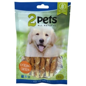 2pets Tuggpinne m kycklingfilé 12cm 6-pack, 70g